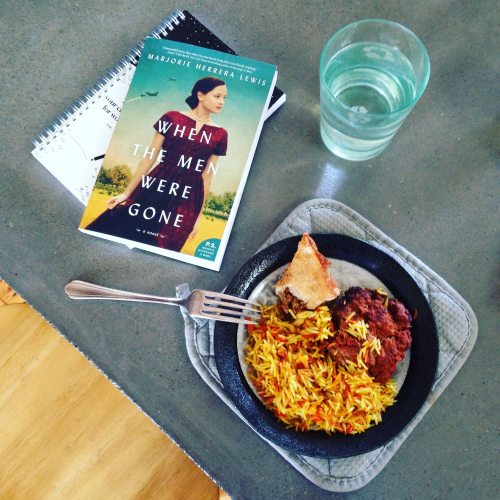 book water glass lunch Somali food